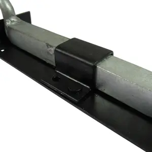 Bow Handle Drop Down Bolt 24" Black (Heavy Duty Garage Door)