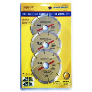 Pack Of 3 Diamond Cutting Blades 4.5 Inch Disc Cutter Diy Angle Grinder Brick 115Mm