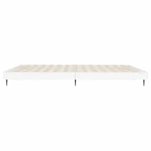 Berkfield Bed Frame White 200x200 cm Engineered Wood