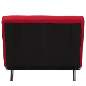 Beliani Retro Sofa Bed FARRIS Red