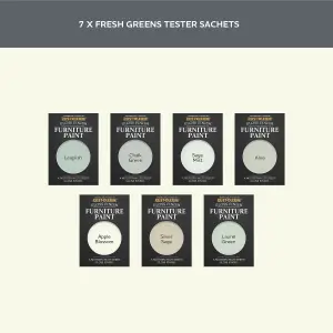 Rust-Oleum Light Green Gloss Furniture Paint Tester Samples - 10ml