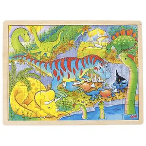 Goki Wooden Dinosaur Puzzle - 48 Pieces