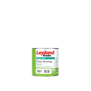 Leyland Trade Brilliant White Satinwood Metal & wood paint, 750ml