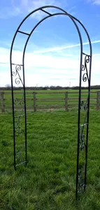 Metal Frame Garden Arch (H)240cm x (W)120cm