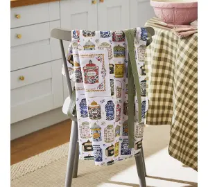 Tea Tins Food and Drink 100% Cotton Apron