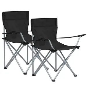 Canalp Folding Camping Chair Black