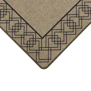 JVL Elegance Door Mat 50 x 75 cm, Diamond Border