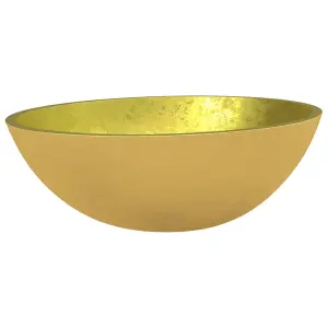 Durable Basin Glass 50x37x14 cm Gold