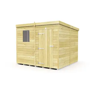 DIY Sheds 7x8 Pent Shed - Single Door With Windows