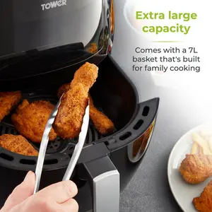 Tower Vortx Vizion Digital Air Fryer with Rapid Air Circulation, 7L, 1800W