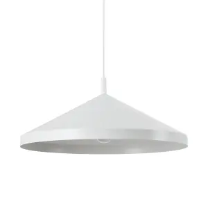 Luminosa Yurta Dome Pendant Ceiling Light White 50cm