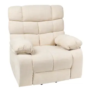 Electric Recliner Chair ARES Fabric Light Beige