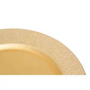 Maison by Premier Dia Gold Finish Pebble Effect Charger Plate