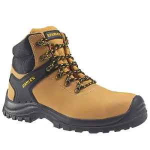 Mens Stanley Nova Safety Boots Leather Lace Up In Honey