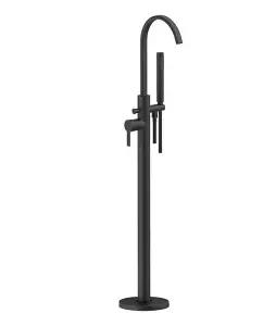 Aquarius Evolution Floorstanding Bath Shower Mixer Tap Matt Black