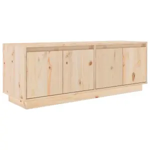 Berkfield TV Cabinet 110x34x40 cm Solid Wood Pine