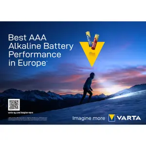 Varta Longlife Power 1.5V AAA Battery, Pack of 4