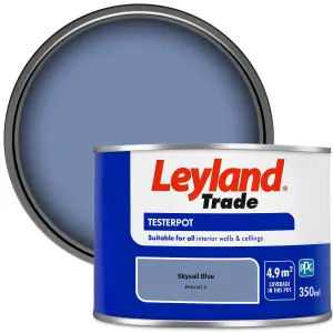 Leyland Trade Vinyl Matt Walls & Ceilings Emulsion Paint Skysail Blue (PPG1167-5) 350ml Tester