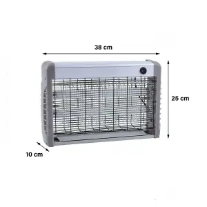 2 X 10W Electrical Insect Killer White Bug Fly Mosquito Zapper Commercial Industrial Home Kitchen