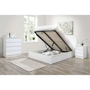 Birlea Oslo King Ottoman Bed White