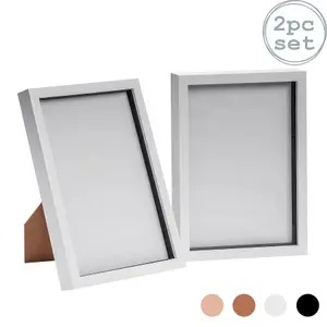 Nicola Spring - 3D Box Photo Frames - A4 (8 x 12") - Pack of 2