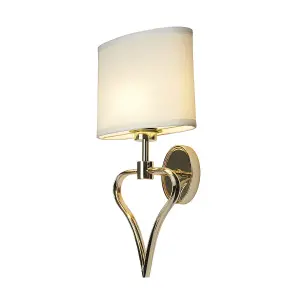 Elstead Falmouth 2 Light Indoor Wall Light Gold, G9