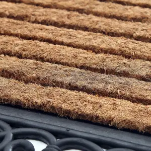 Coco&Coir Door Mat Heavy Duty Thick Coir Natural Non-Slip Backing Tuffscrape Outdoor Door Mat 40 x 60cm THE PHEASANT