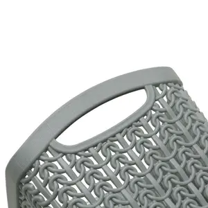 Knit Loop Storage Baskets (Set of 3) Grey