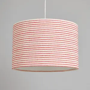 Litecraft Stripe Red Easy Fit Lamp Shade