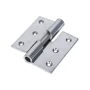 TIMCO Rising Butt Hinges Right Hand Steel Silver - 75 x 72