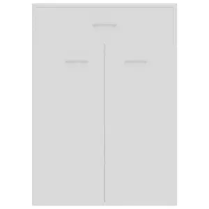 Berkfield Shoe Cabinet White 60x35x84 cm Engineered Wood