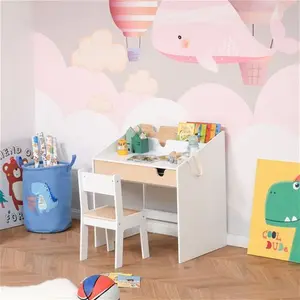 Playful Haven White Kids Desk And Chair Set