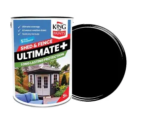 Black Fence Paint King of Paints One Coat 5 Litres