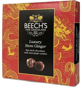 Beechs Chocolate Beech's Box Of Dark Chocolate Coated Stem Ginger 100G