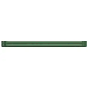 Berkfield Garden Planter Powder-coated Steel 544x100x36 cm Green