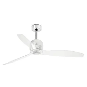 Luminosa Deco Chrome Ceiling Fan LED With DC   Motor