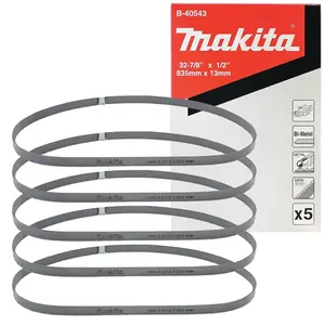 Makita B-40543 Bandsaw Blades 5 Pack 835mm x 13mm 14TPI DPB181 DPB182 DPB183