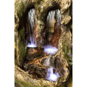 Primrose Colorado Falls Cascading Water Feature with Lights H98cm