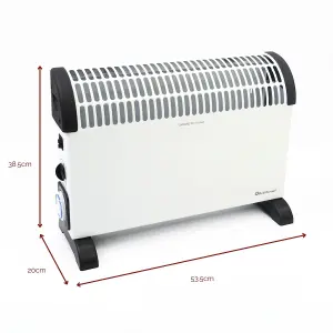 Rediffusion 2000W Convector Heater with Timer