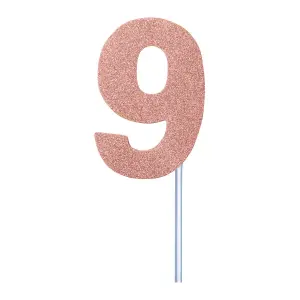 Bristol Novelty Diamond Number Cake Topper Rose Gold (0)