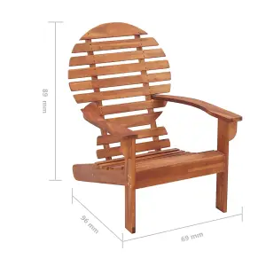 Berkfield Adirondack Chair Solid Acacia Wood