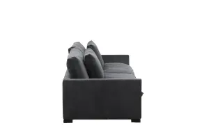 Durham Sofa , Wood / Dark Grey