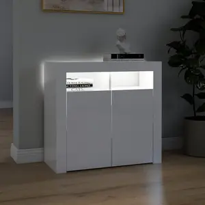 Kelli 80cm Sideboard High Gloss White