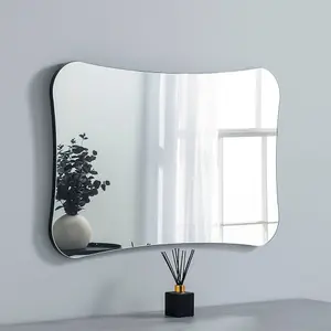 Barnsbury Frameless Black Organic Mirror 90x60cm