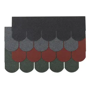 18Pcs Grey Mosaic Asphalt Shingles Bitumen Roofing L 1m x W 333mm x T 2.7mm