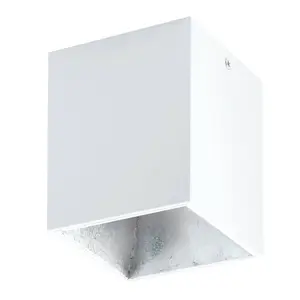 EGLO Polasso Cuboid White/Silver LED Ceiling Light