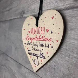 Red Ocean Baby Shower Mum To Be New Mum Baby Shower Friendship Baby Boy Girl Wooden Heart Gifts