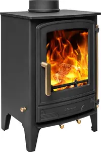 Mazona Warwick 5 Kw Multifuel Woodburning Stove, Freestanding, Eco Design Approved, Defra Approved