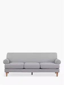 John Lewis ANYDAY Scroll II Large 3 Seater Sofa, Light Leg