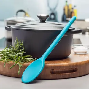 Zeal Silicone Cooking Spoon Aqua Blue